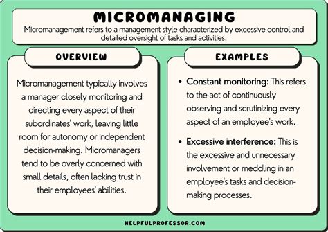 What is another word for micromanaging